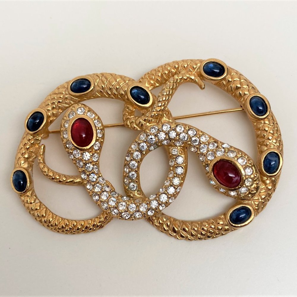 Vintage KJL Kenneth Jay Lane for Avon Double Snake